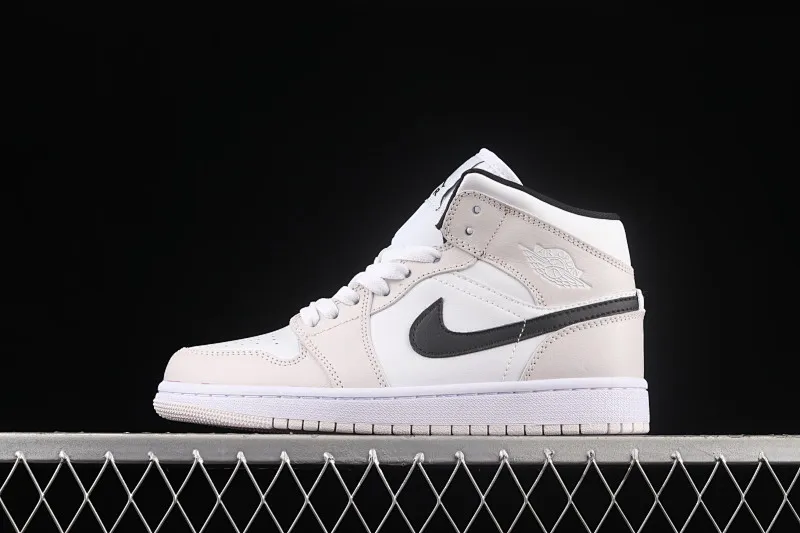 All categories Air Jordan Jordan series basketball shoes Air Jordan 1 Mid Different versions Air Jordan 1 Mid SE AJ1 Joe 1 white pink black hook Zhongbang basketball shoes BQ6472-500